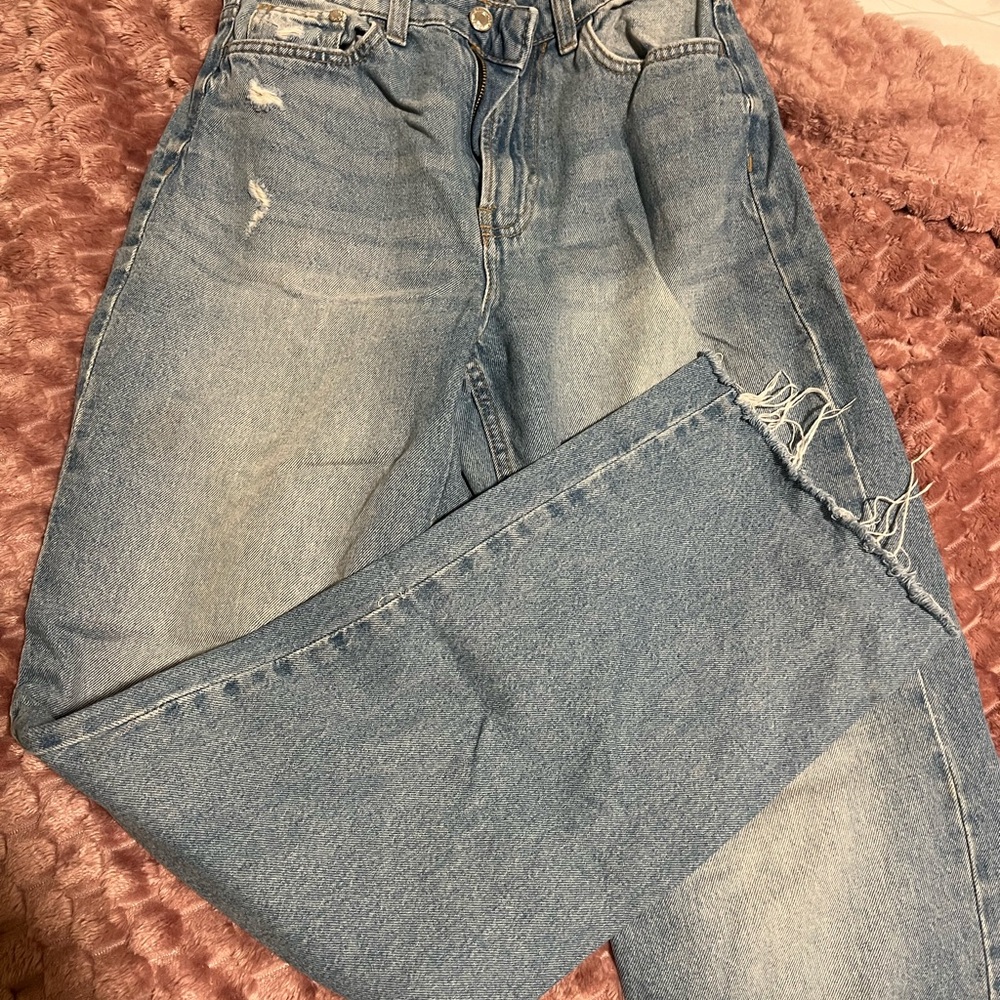 Classic Blue Distressed Women Jeans